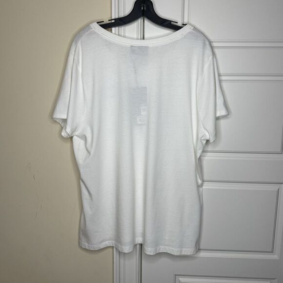 Harley Davidson Women's V Neck White Shirt 120th‎ Anniversary Large Eagle Design - Picture 2 of 10